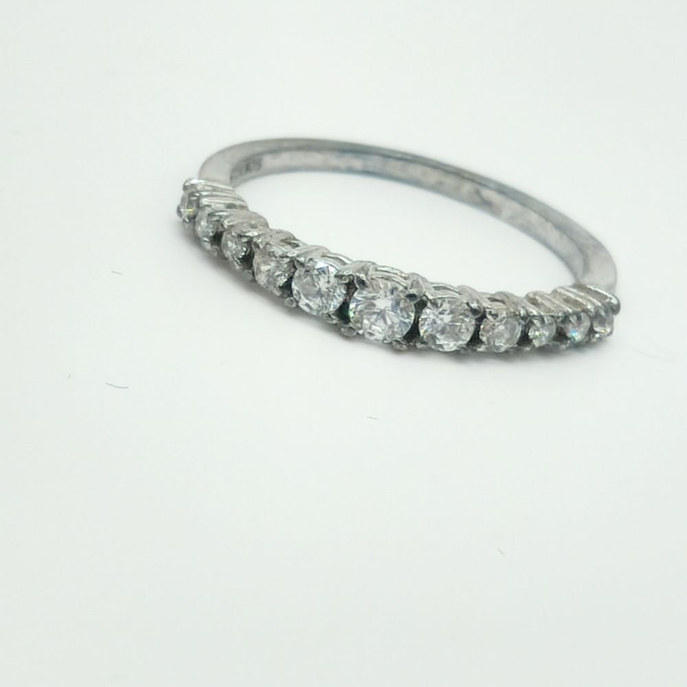 Semi Eternity round diamond band ring